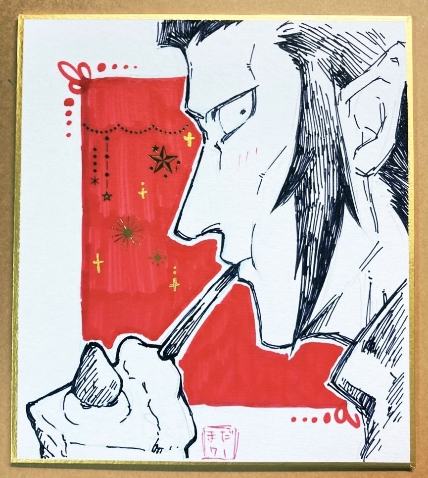 ケーキナギリ色紙