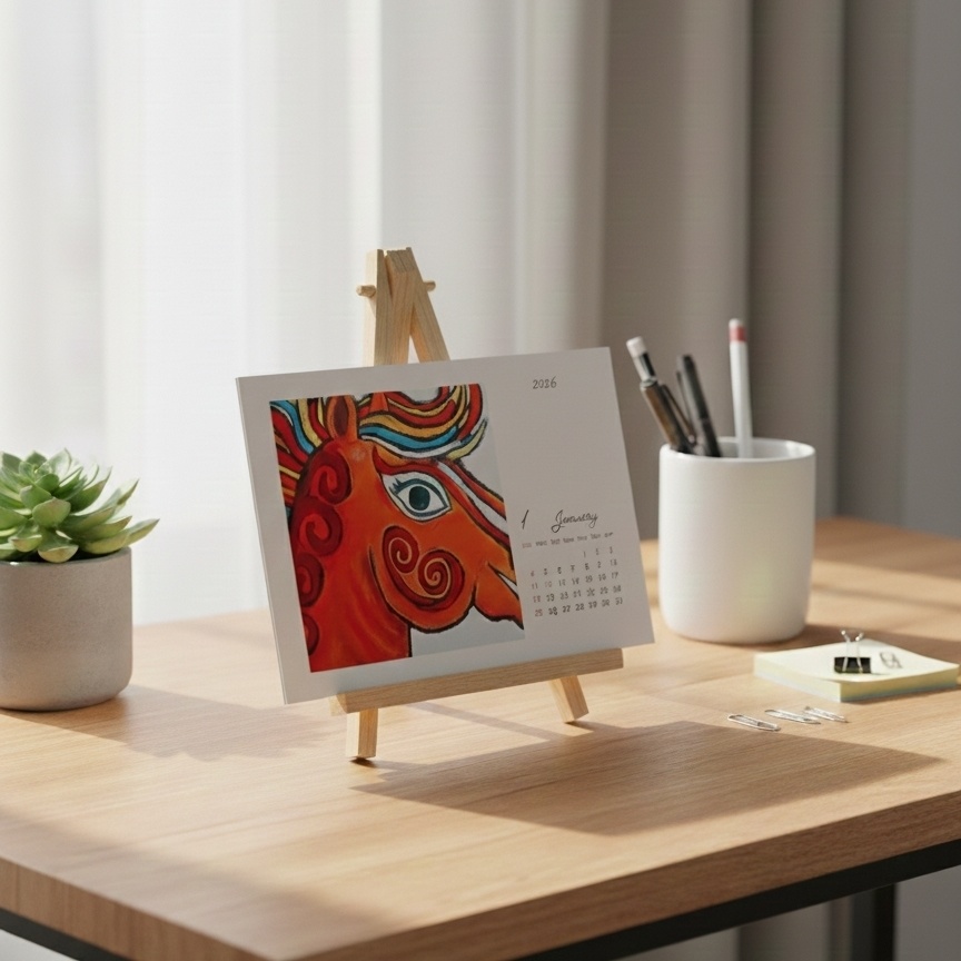 2026年ポストカードサイズカレンダー12カ月セット🗓️