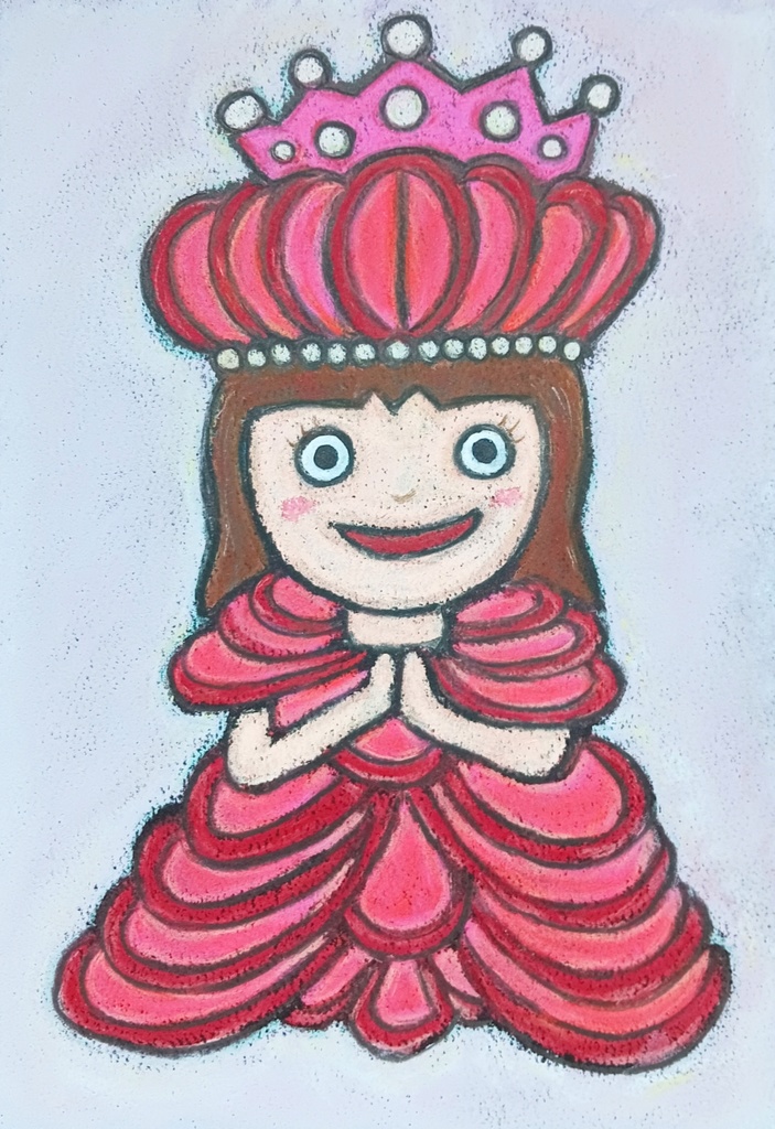 【印刷版】春を彩るパステル画ポストカード3枚セット(桜・桃・プリンセス)