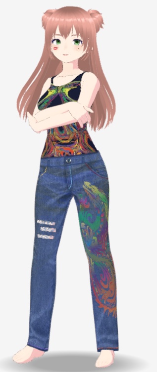 Jeans-Outfit Girl