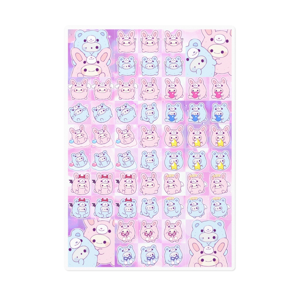 フワカワ♡いっぱいなかよしステッカー