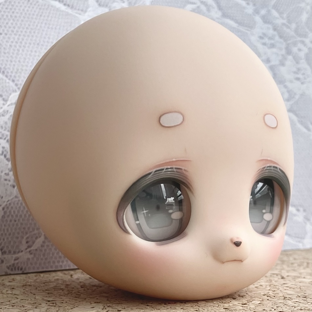 IMOMODOLLKUKUヘッド　cream  カスタム　難あり