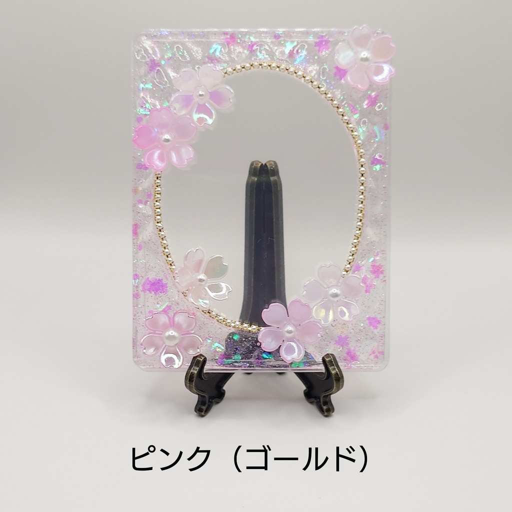 【春限定】桜満開　桜の硬質ケース（ゴールド）