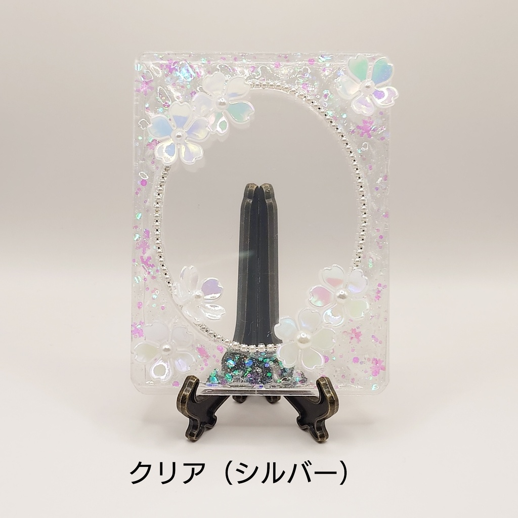 【春限定】桜満開 桜の硬質ケース(シルバー)