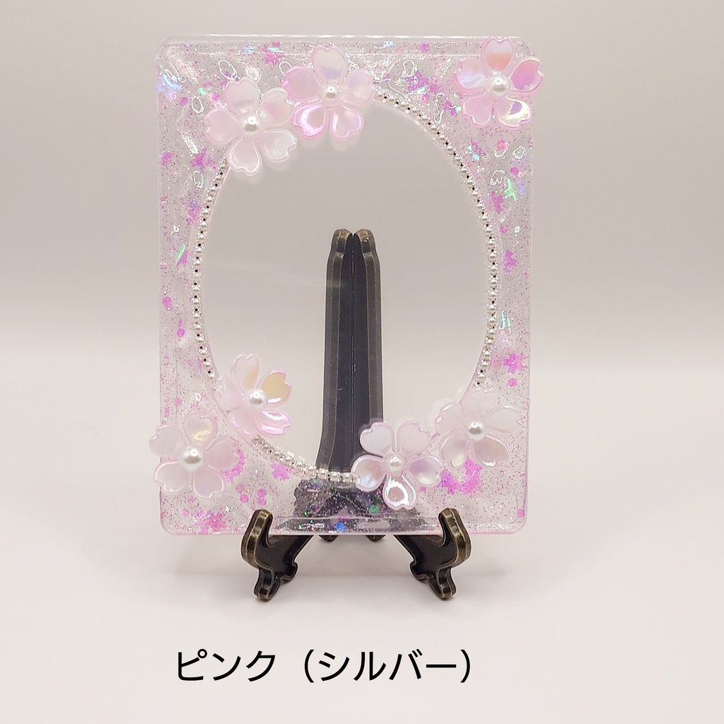 【春限定】桜満開　桜の硬質ケース（シルバー）