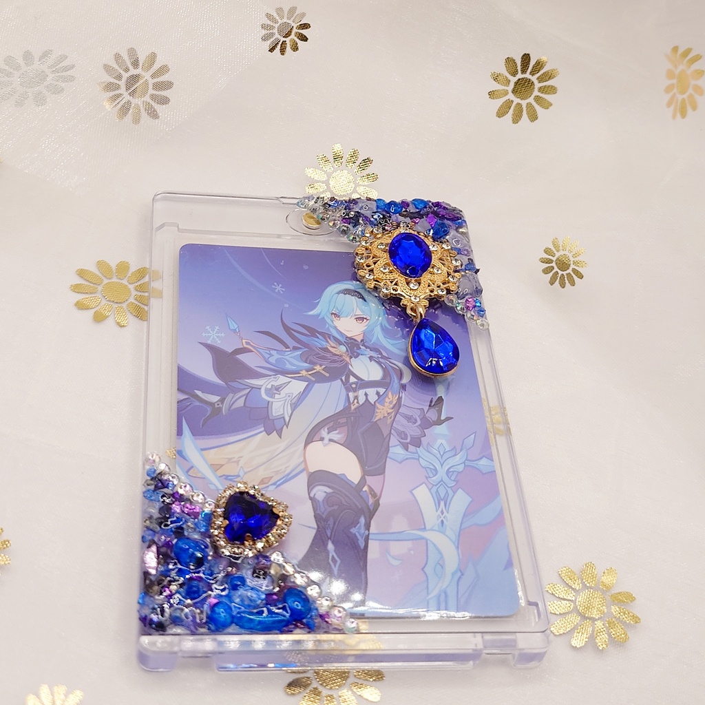 【在庫限り】宝石みたいなクラッシュストーンのデコトレカケース No.2