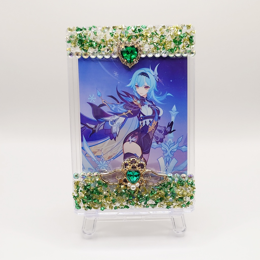 【在庫限り】宝石みたいなクラッシュストーンのデコトレカケース No.3