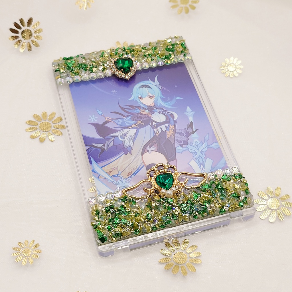 【在庫限り】宝石みたいなクラッシュストーンのデコトレカケース No.3