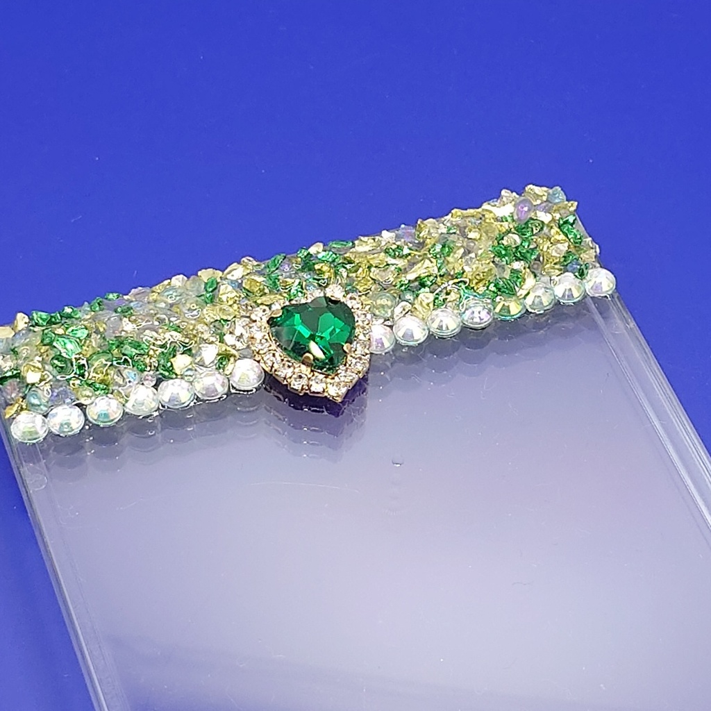 【在庫限り】宝石みたいなクラッシュストーンのデコトレカケース No.3