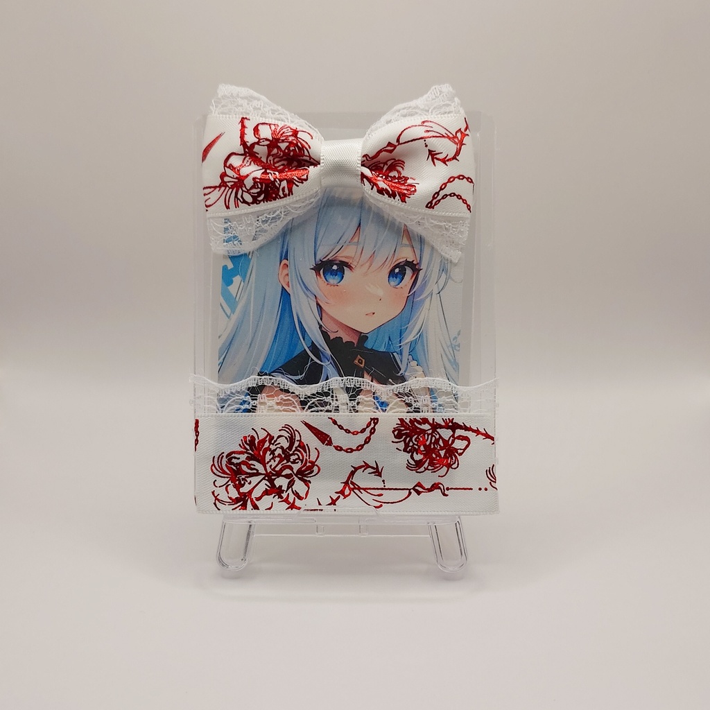 シンプルリボン 硬質ケース 彼岸花