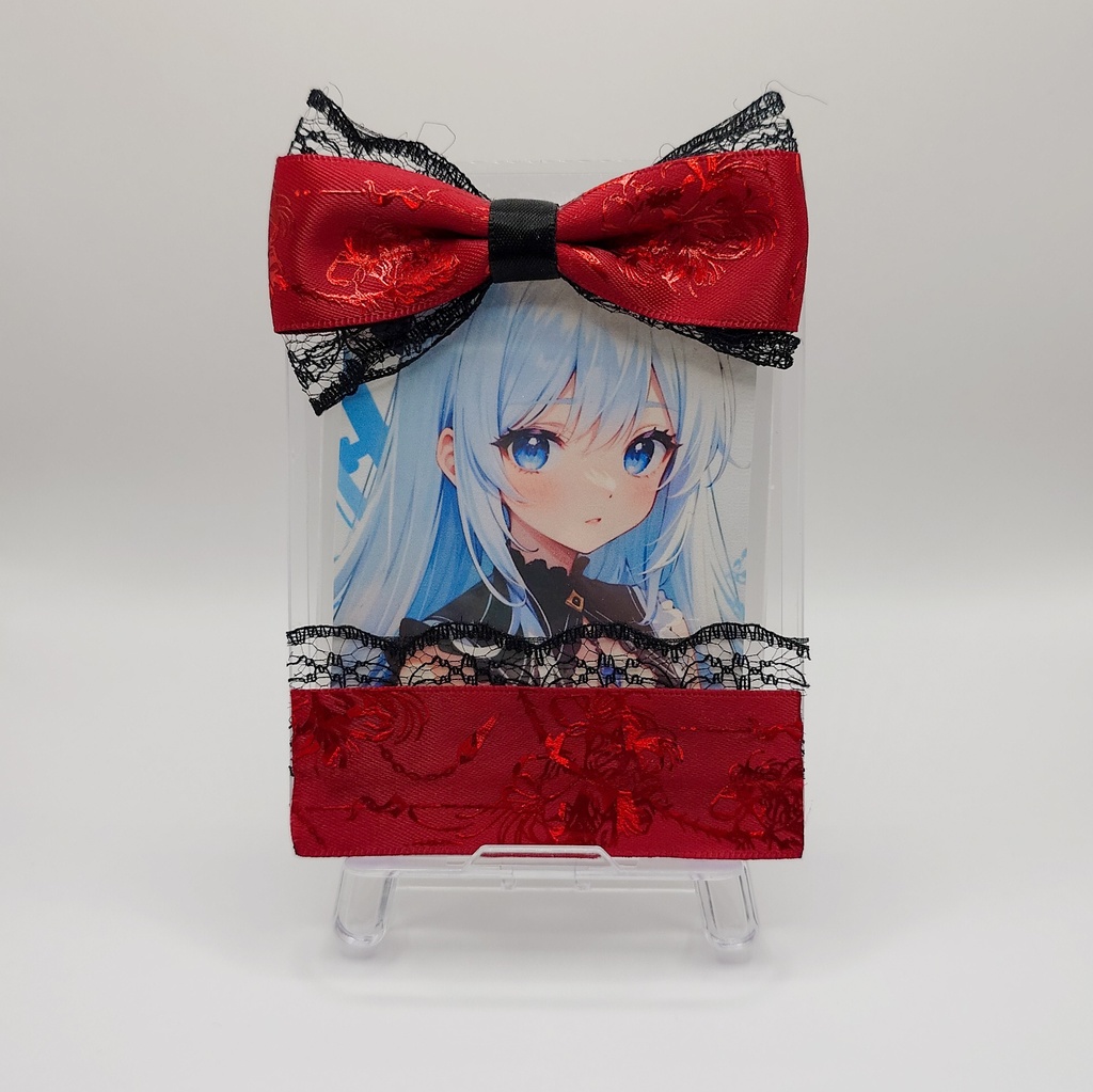 シンプルリボン 硬質ケース 彼岸花