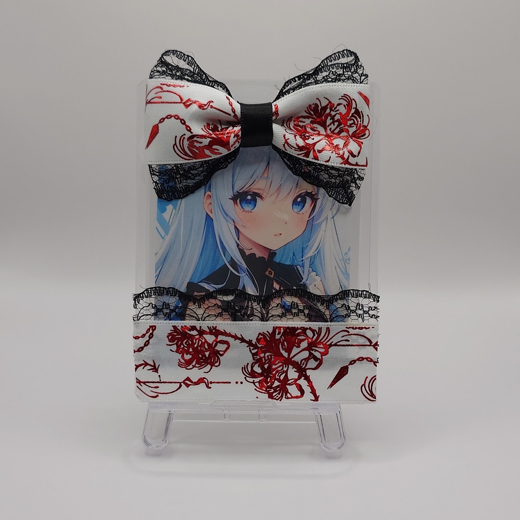 シンプルリボン 硬質ケース 彼岸花