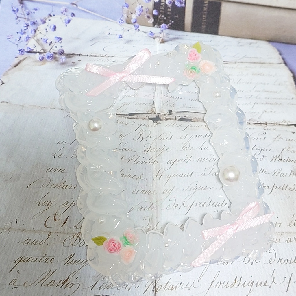 【試作品につき現品限り】ホイップデコ硬質ケース シンプルリボン