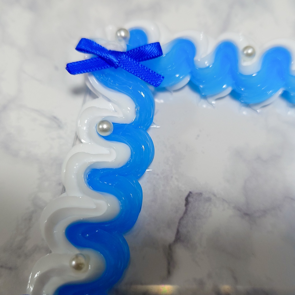 ホイップデコ 硬質ケースデコ おとな可愛い シンプルリボン