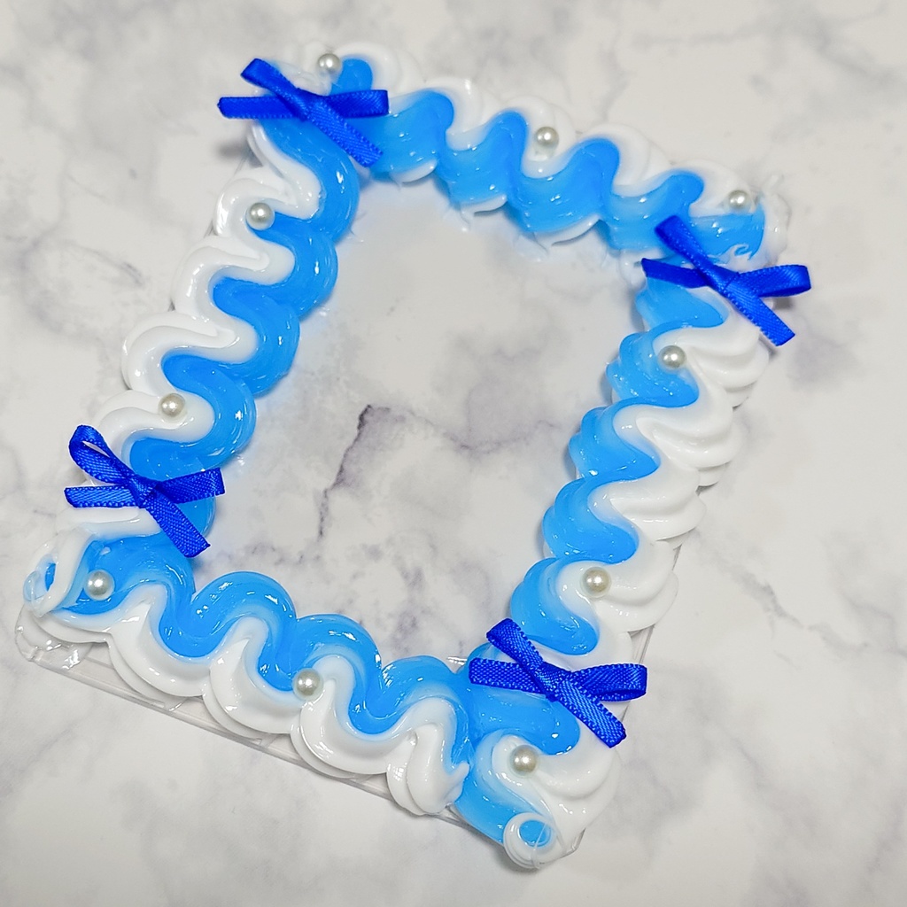 ホイップデコ 硬質ケースデコ おとな可愛い シンプルリボン