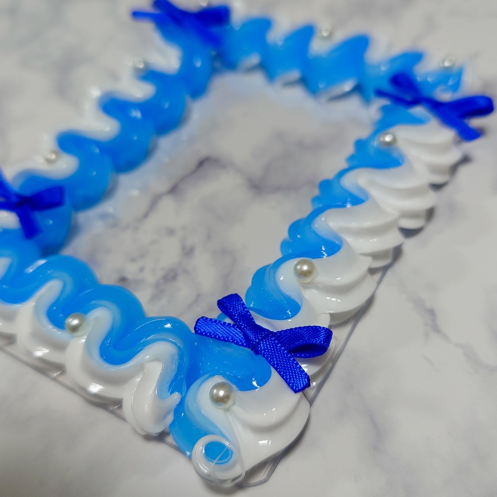 ホイップデコ 硬質ケースデコ おとな可愛い シンプルリボン