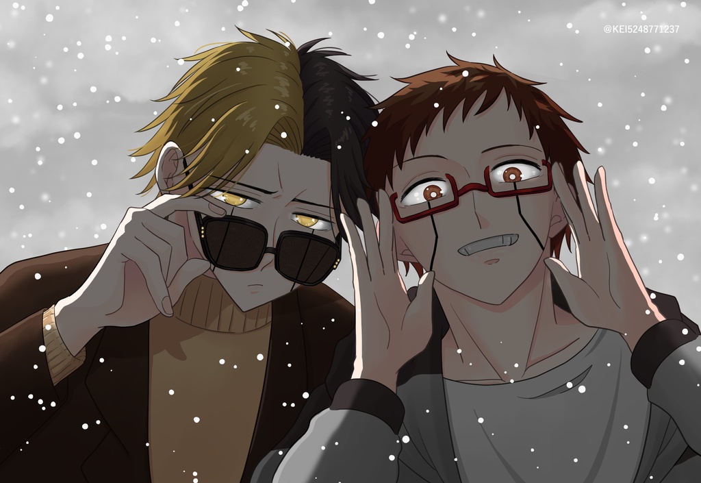 ポストカード＜冬と眼鏡＞