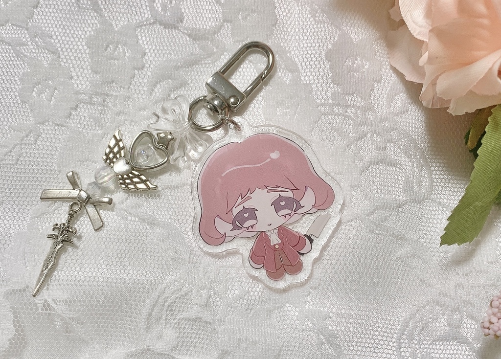 ビーズアクセ×アクキー さついたかめ♩ストラップ