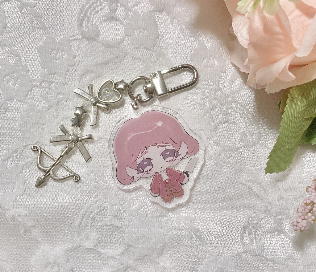 ビーズアクセ×アクキー さついたかめ♩ストラップ