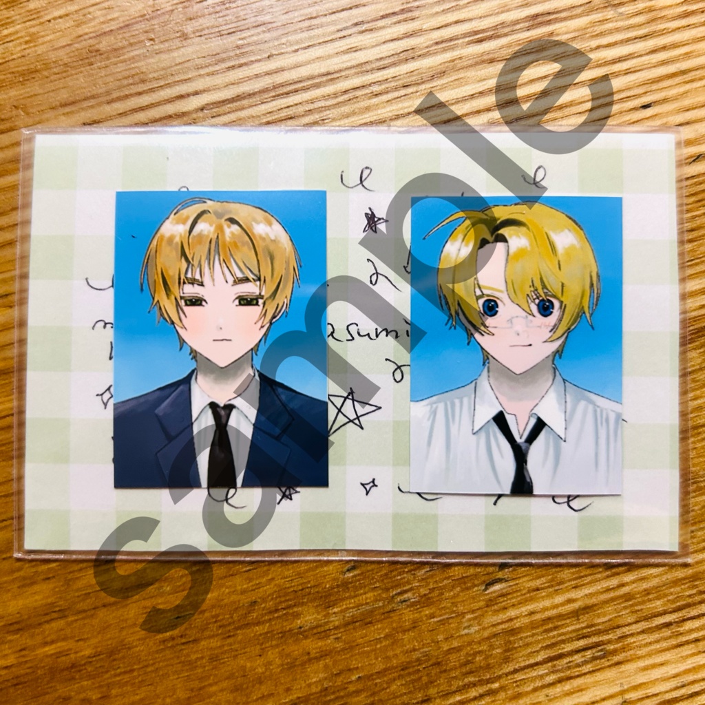 べいえい証明写真風ステッカー