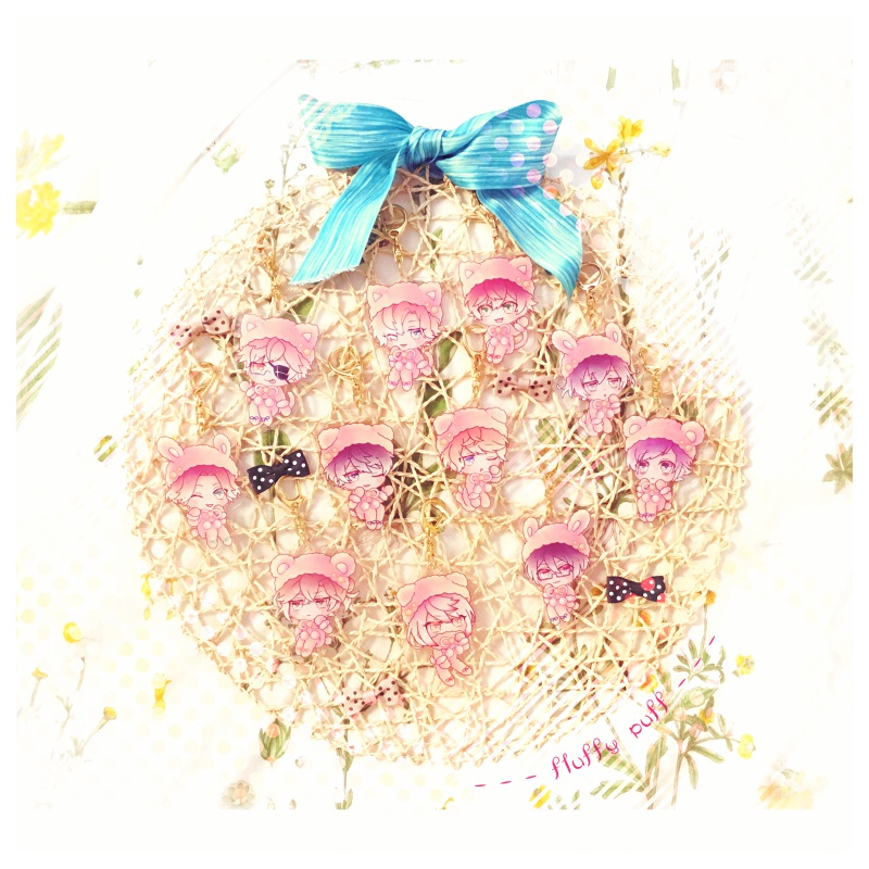 fluffy puff✩keychain