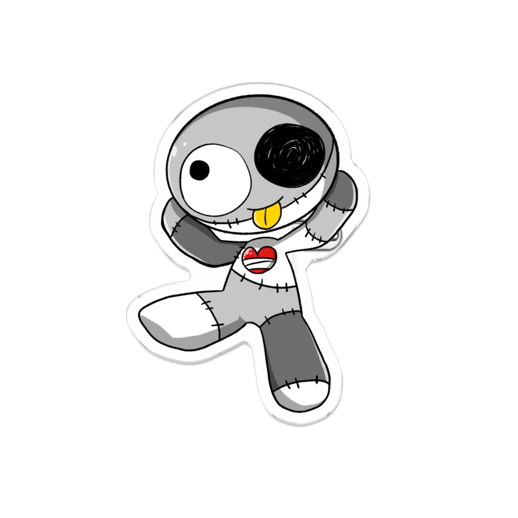 ラビのアクリルバッチ