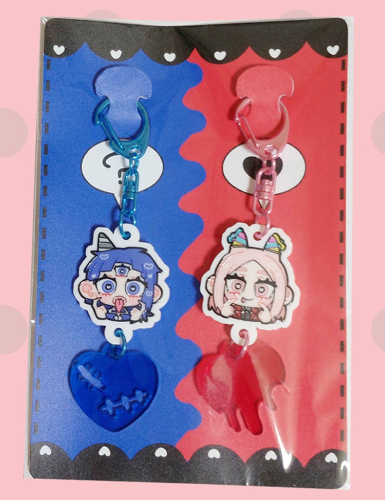 ペアアクリルキーホルダー