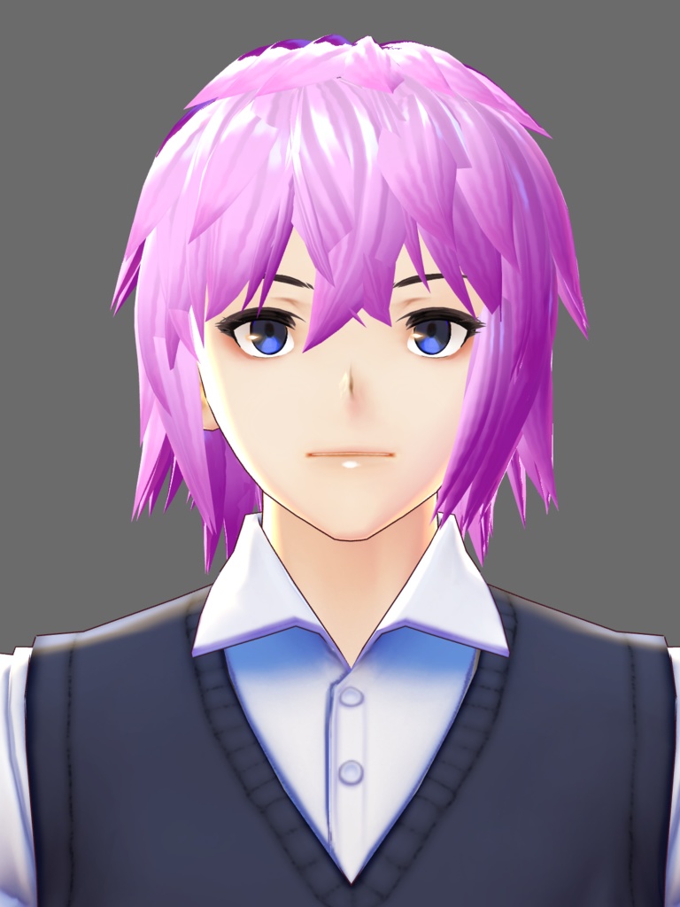 vroidヘアプリセット チャラ男