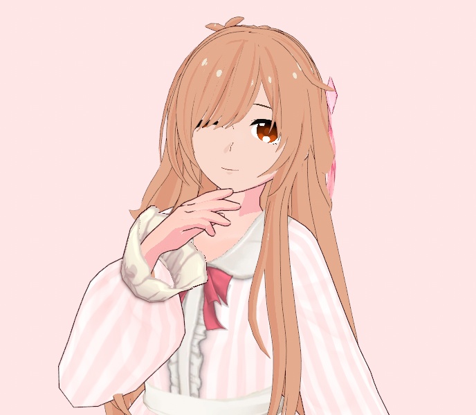 Cute Vroid Long Girl Hair