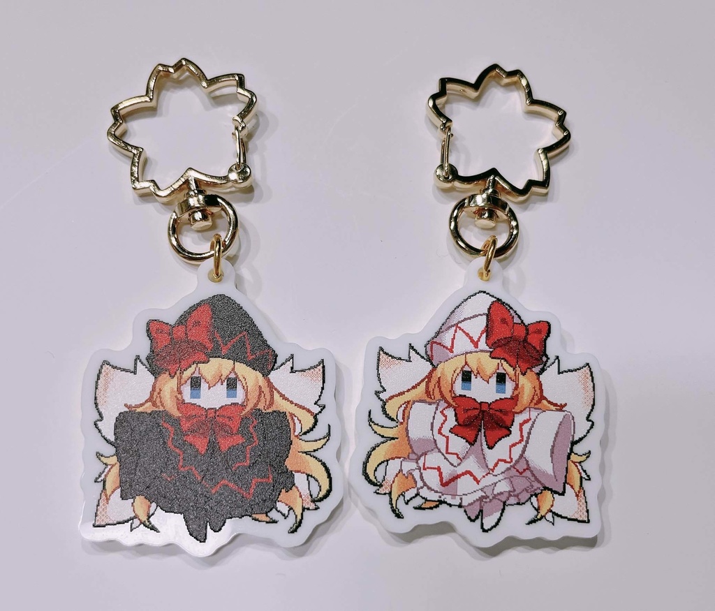 リリーホワイト&ブラック ドットアクキー