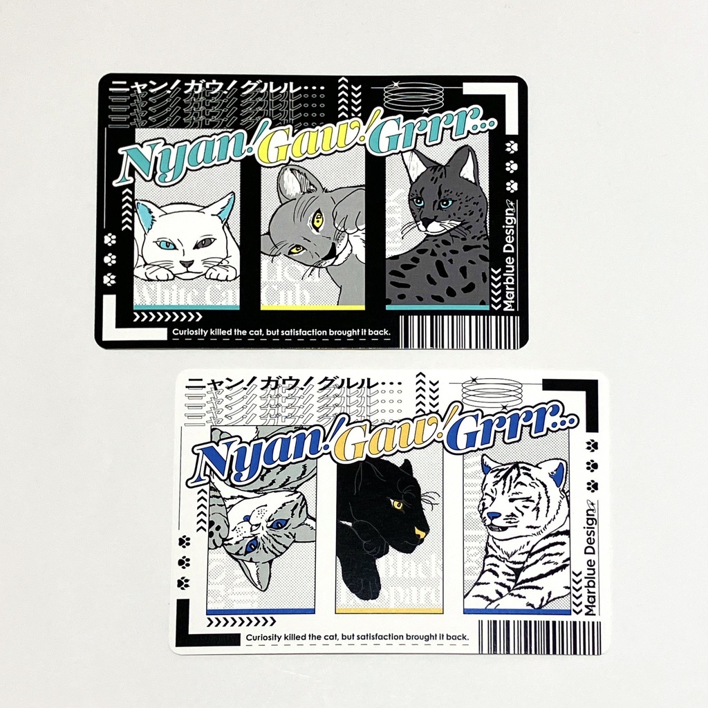 COMITIA155 ポストカード2枚セット Nyan! Gaw! Grrr…