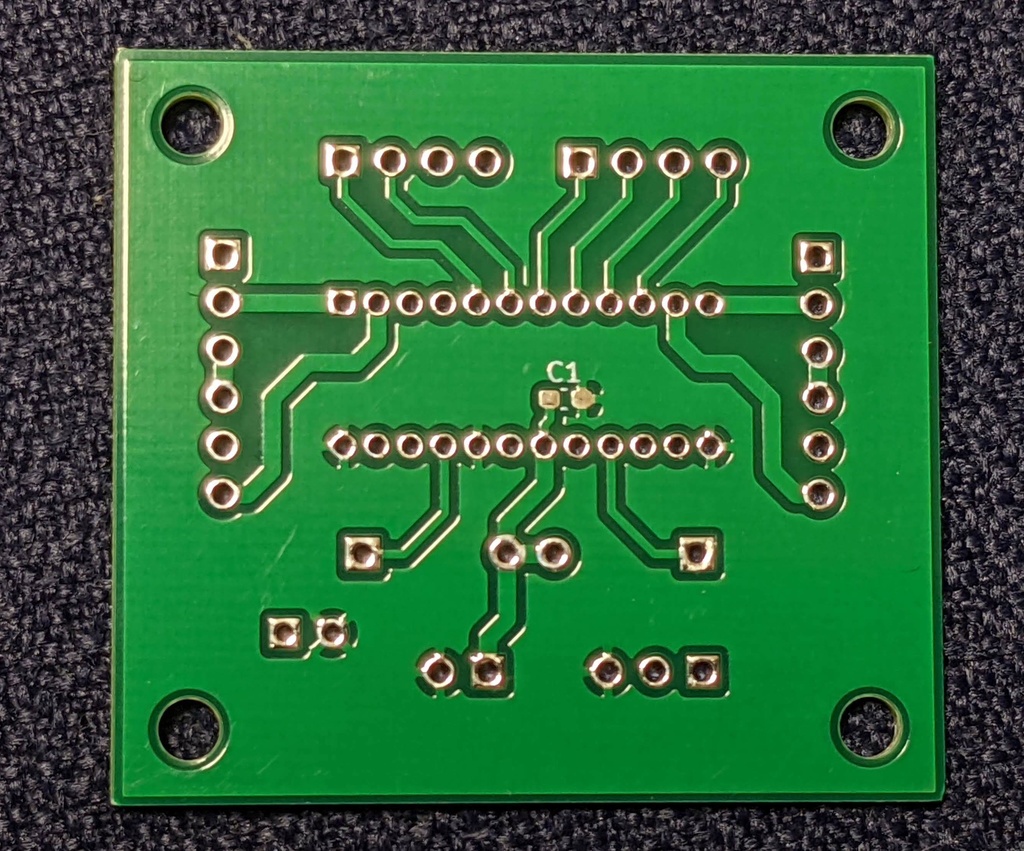 ユニポーラステッピングモータードライバTB67S158NG用ピッチ変換基板