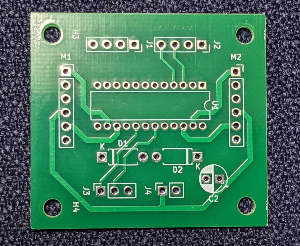 ユニポーラステッピングモータードライバTB67S158NG用ピッチ変換基板