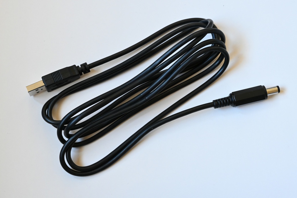 USB-DC変換ケーブル1.8m(キット、完成品)