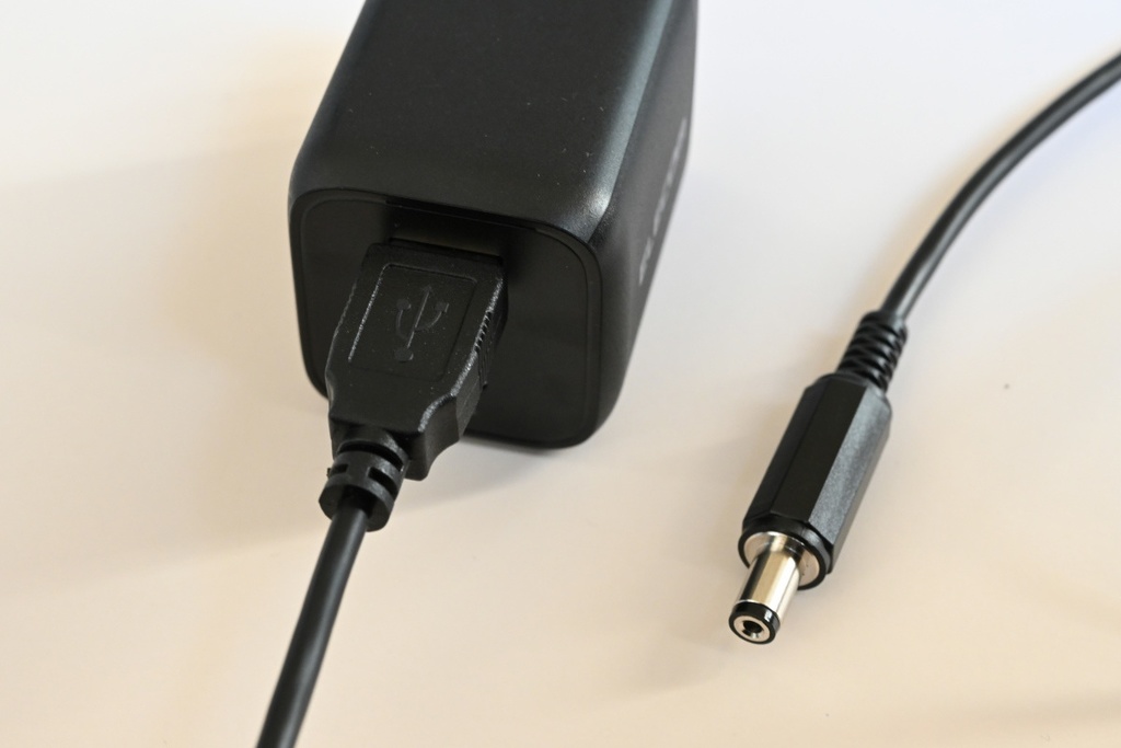 USB-DC変換ケーブル1.8m(キット、完成品)