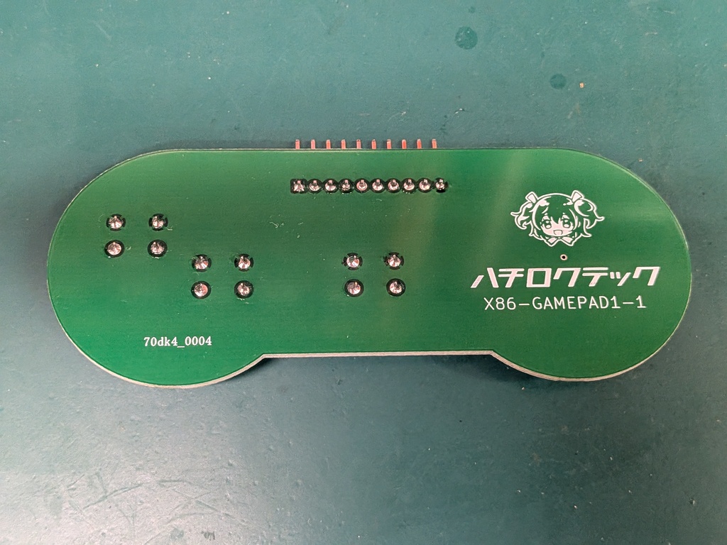 電子工作用ゲームコントローラ(単純パラレル接続)