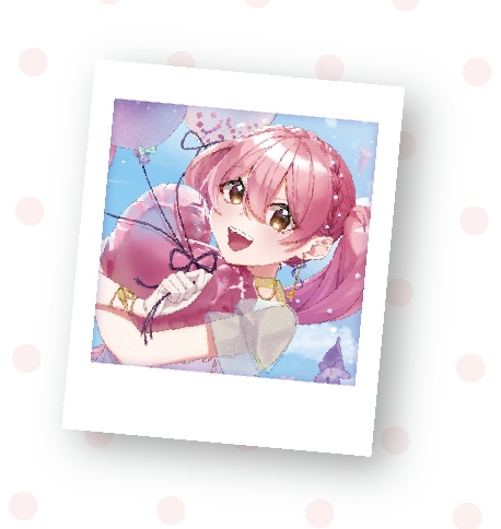 薙桃愛10周年 インスタントフォト風カード