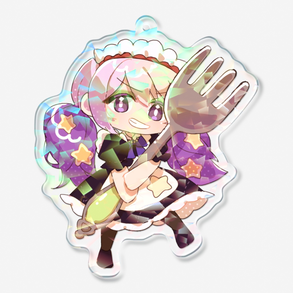 【UTA声喫茶+】透歌マチホログラムアクリルキーホルダー