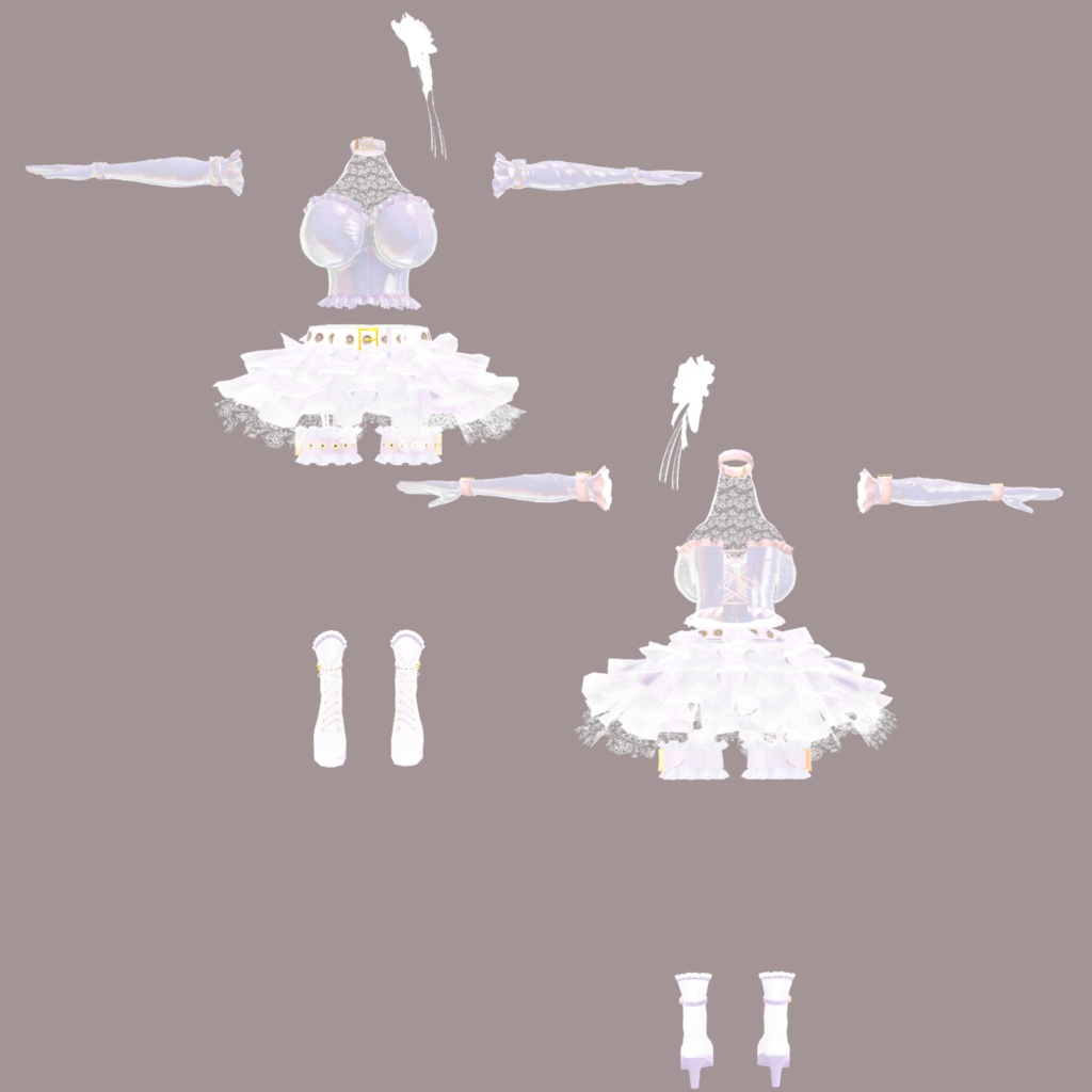 【アイリベルダ対応】ロックアイドルステージ衣装