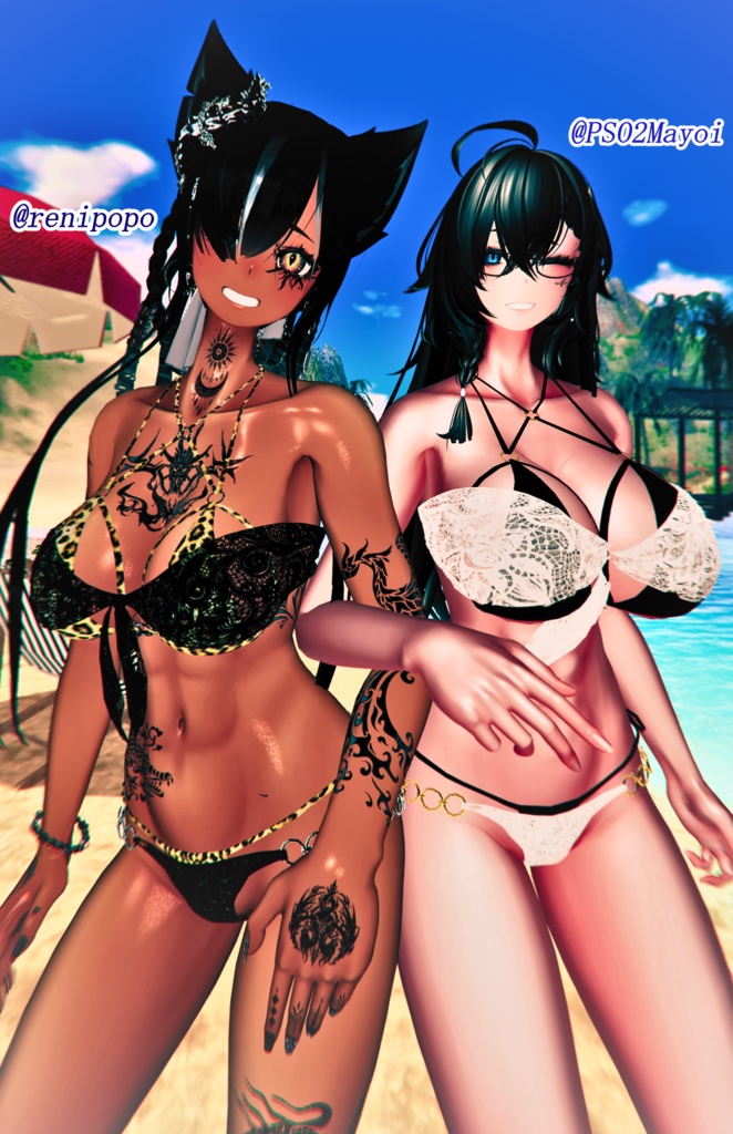 🎁〖Black Friday SALE!〗レイヤードビキニセット【複数アバター対応】レイヤードビキニセット