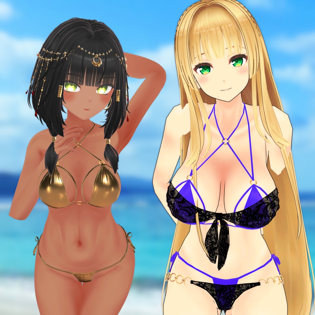 🎁〖Black Friday SALE!〗レイヤードビキニセット【複数アバター対応】レイヤードビキニセット