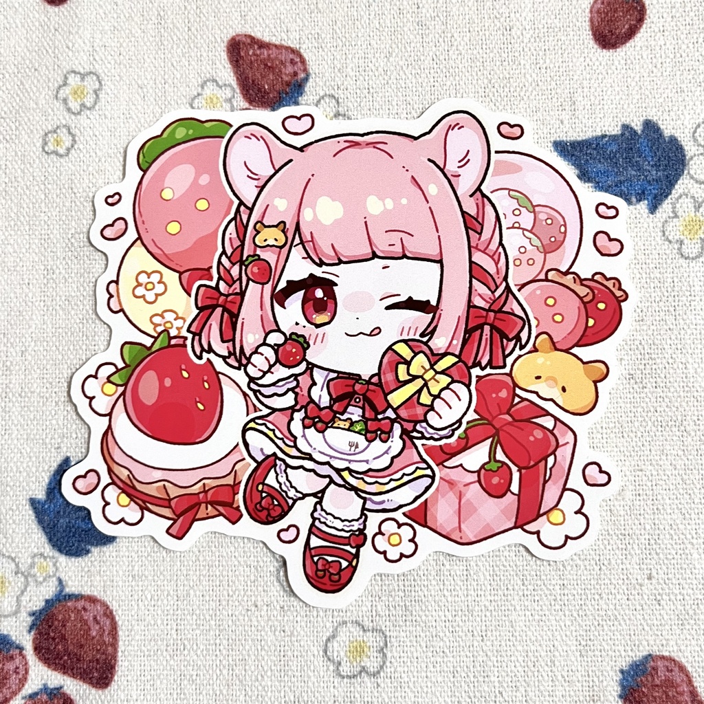 おきにアイテムにおっきな春川♥ビッグステッカー 2しゅるい