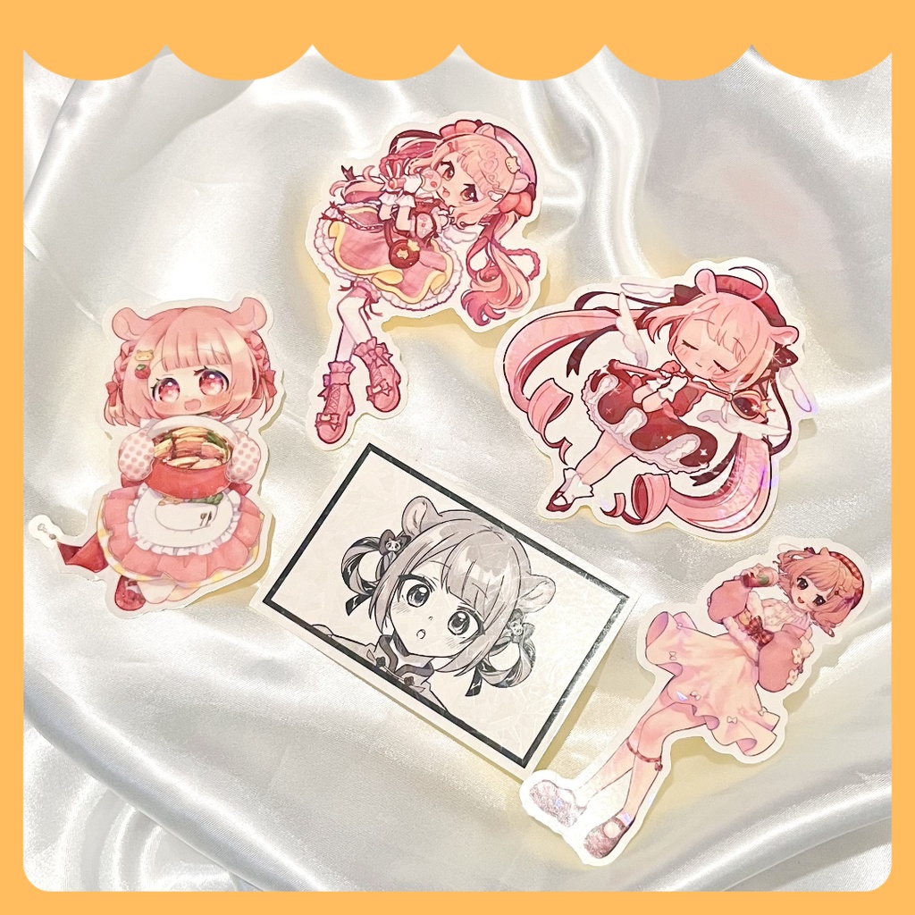 神絵師のかがやき宿した春川ぞ★ホログラムダイカットシール 5種