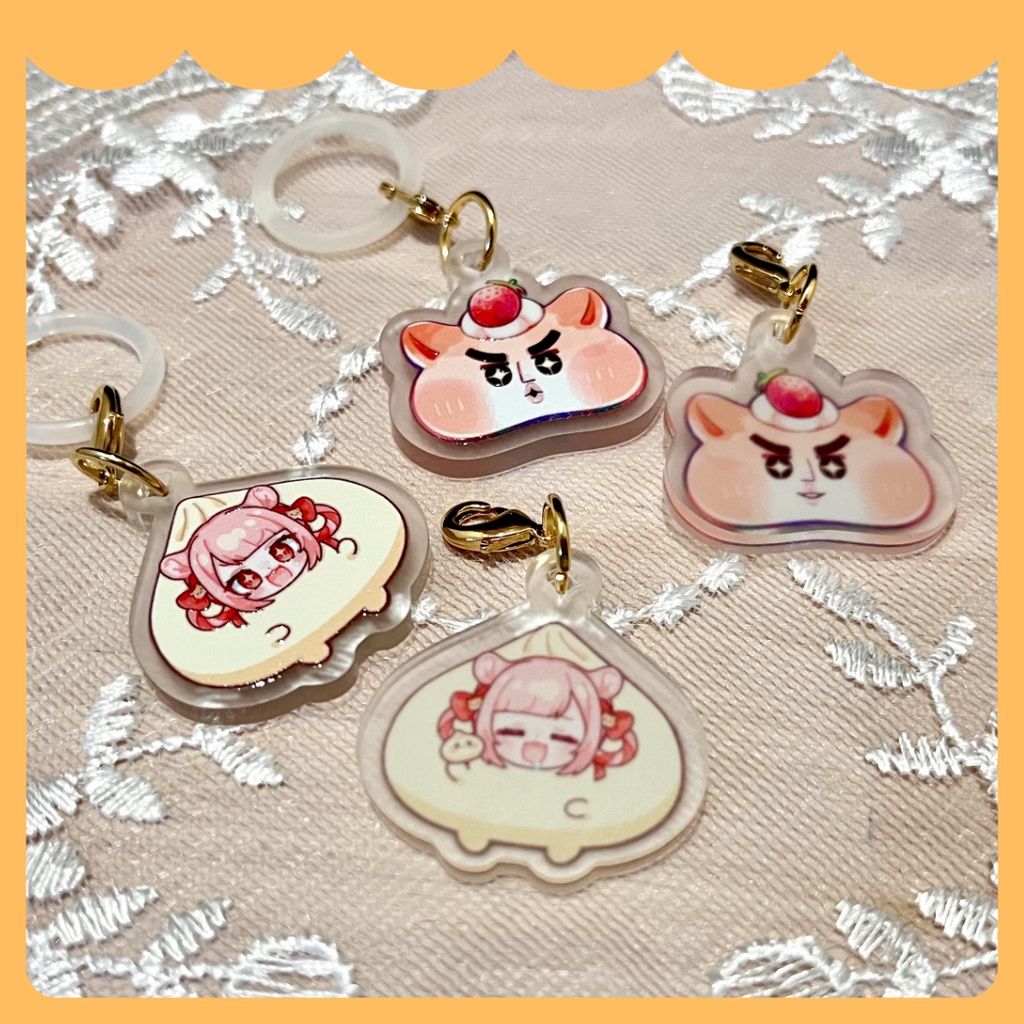 ふっくらホットでかがやくひとみ♥めじるしチャーム 2種