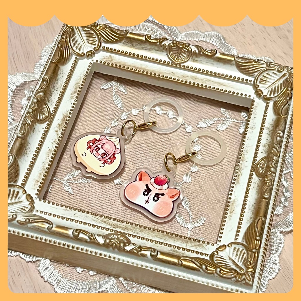 ふっくらホットでかがやくひとみ♥めじるしチャーム 2種