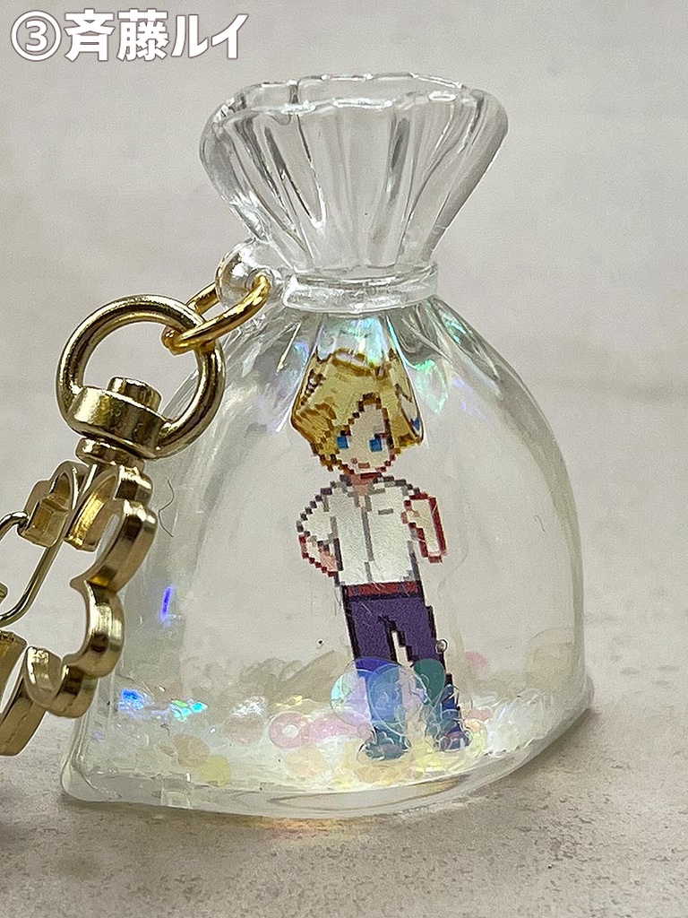 【ドトコイ】金魚袋のキーホルダー