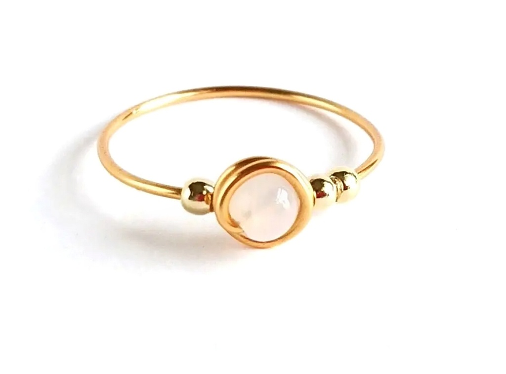 リング 瑪瑙(ホワイト)