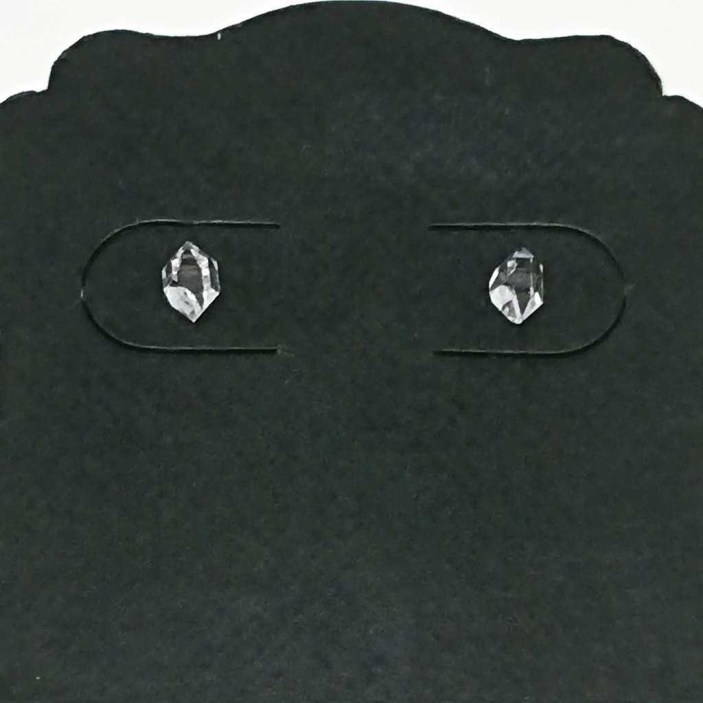 一粒ピアス ハーキマーダイヤモンド 氷の瞬き