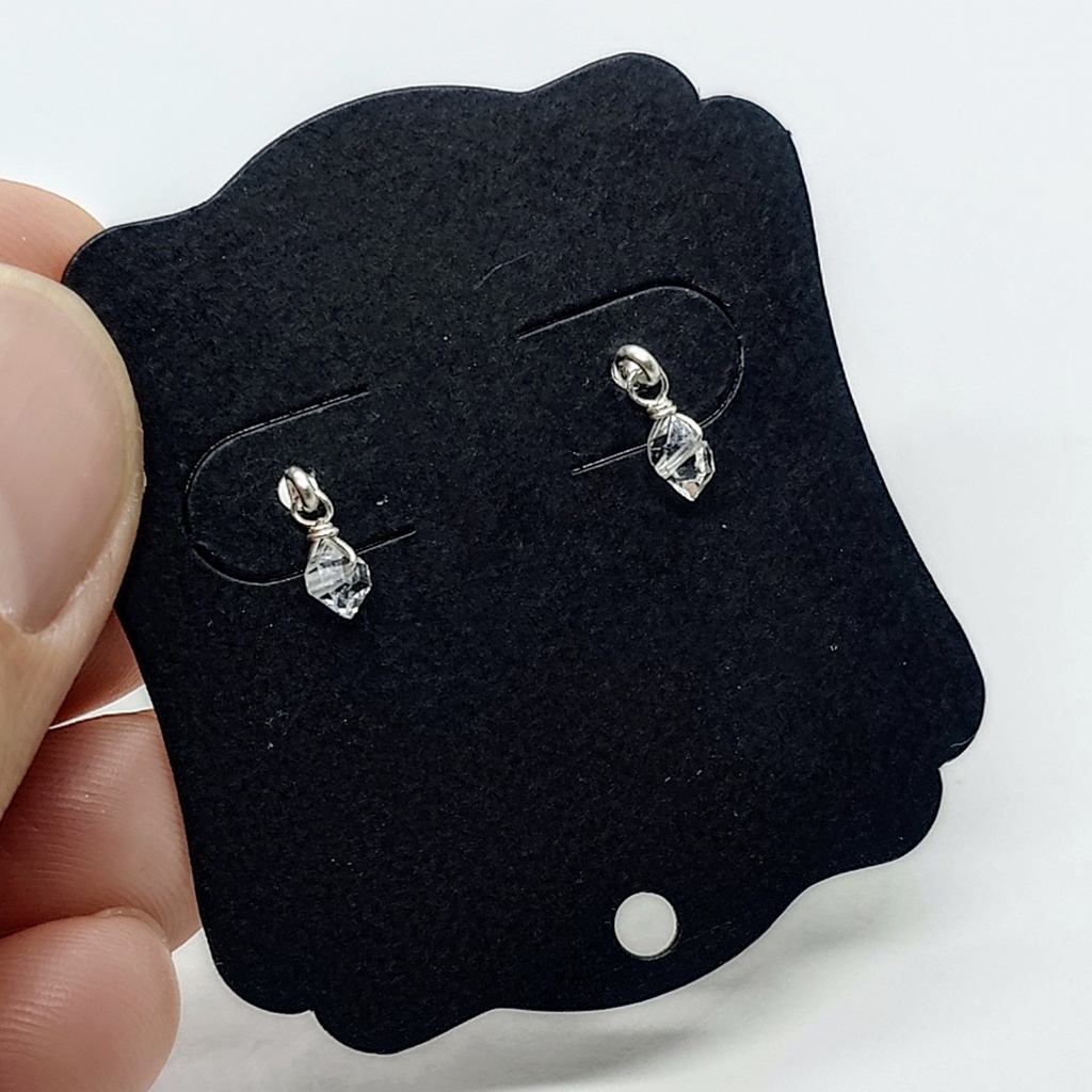 ピアス ハーキマーダイヤモンド 氷の揺らめき