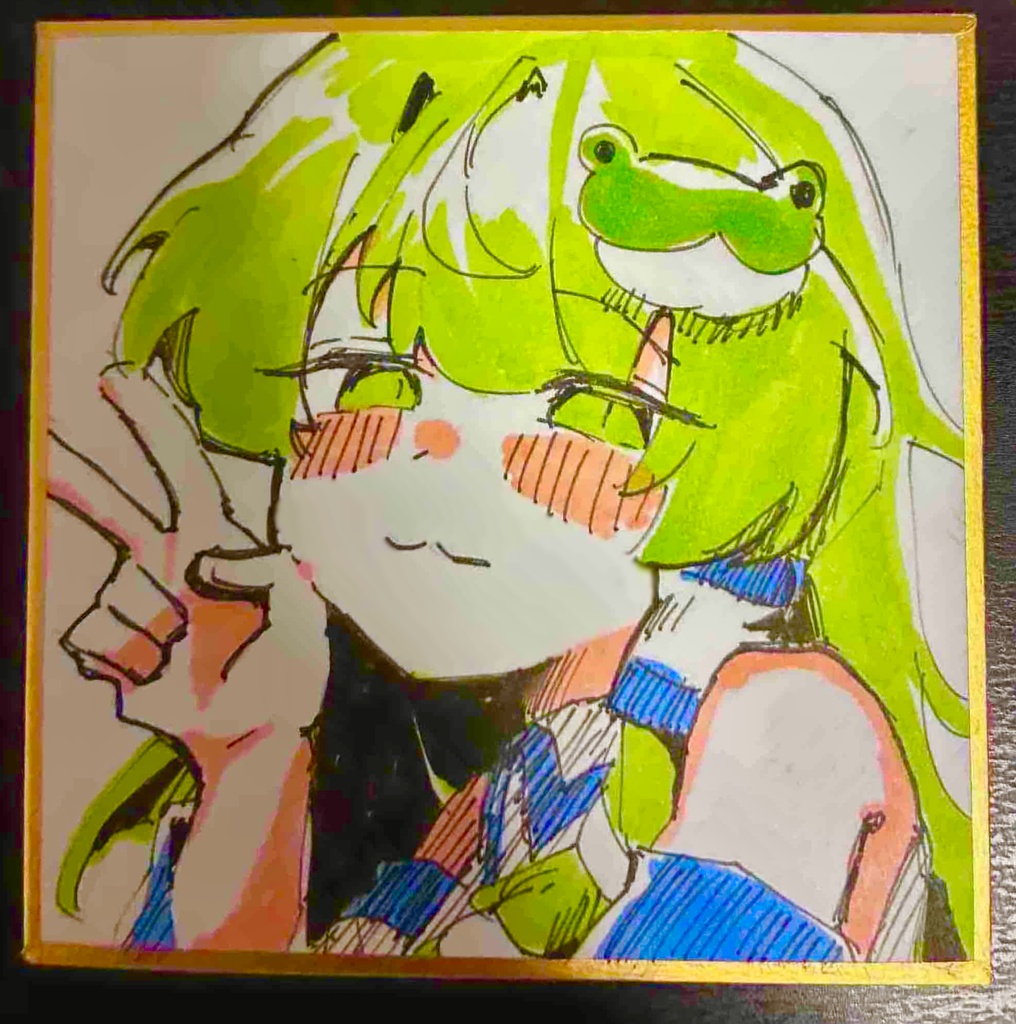 東方 手描き色紙 付き「懐柔少女」(同人誌)